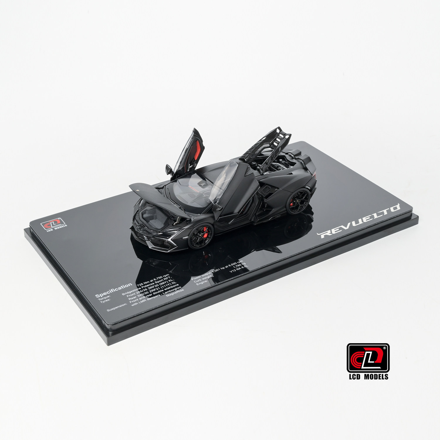 LCD 1:43 Lamborghini Revuelto兰博基尼新大牛 全开合金汽车模型
