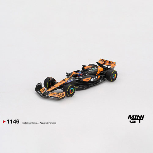 MINIGT 1:64 迈凯伦MCL38 #81 2024 F1赛车 仿真合金汽车模型1146