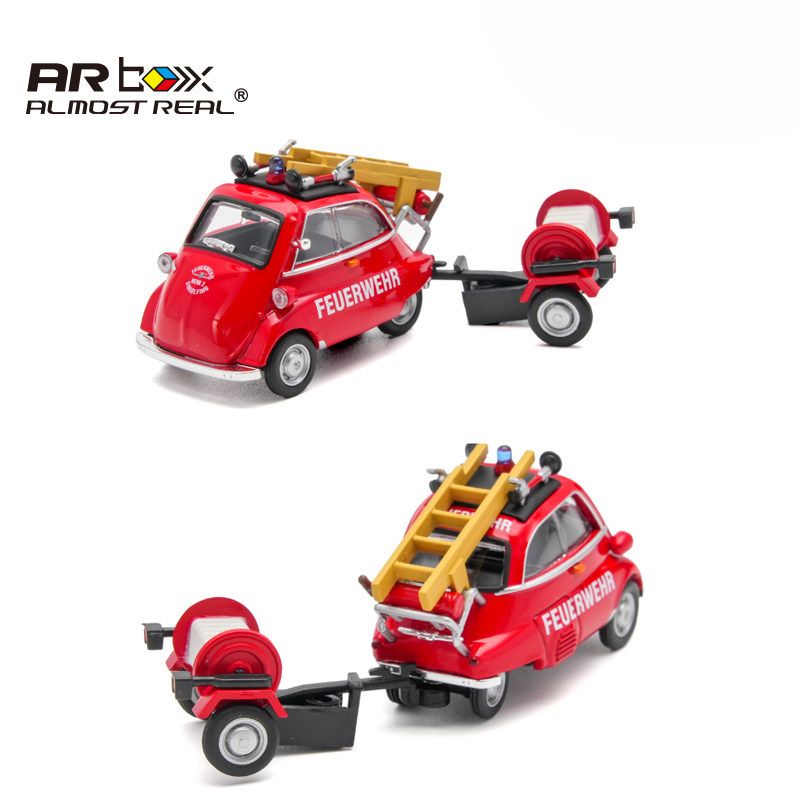 AR BOX 1:64 宝马蛋lsetta Fire Engine Set消防车套装合金车模型图片