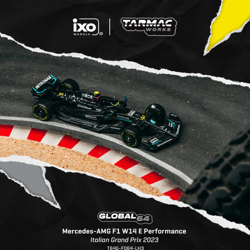 TW 1:64 梅赛德斯奔驰AMG F1 W14 E 意大利大奖赛 仿真合金车模型