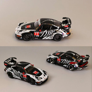 MoreCar 1:64 保时捷RWB964 993 化骨龙涂装宽体改装合金汽车模型