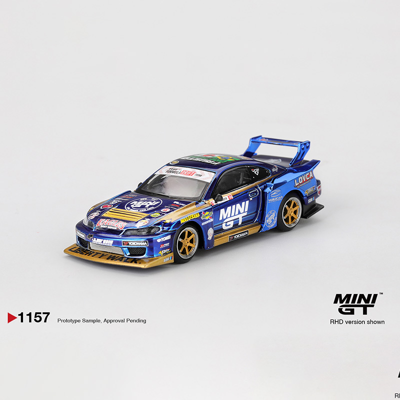 MINIGT 1:64 日产 尼桑 Nissan LB S15 SILVIA 合金汽车模型 1157