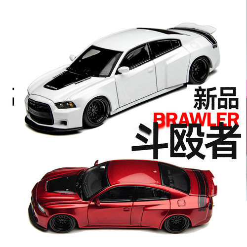 TM×PSC 1:64 战马 斗殴者 宿敌 Brawler Rivals警车合金汽车模型
