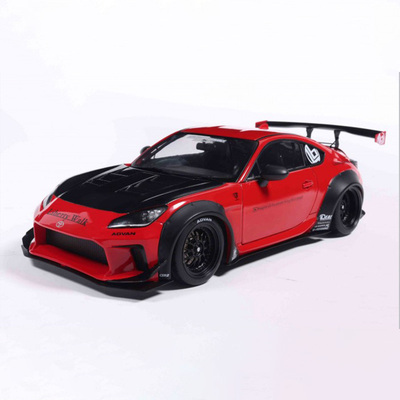 Solido 1:18 丰田GR86 LIBERTY WALK BODY KIT红仿真合金汽车模型