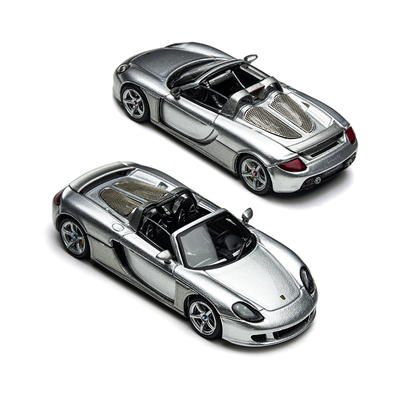 TM 1:64 保时捷卡雷拉Carrera GT英国赛车绿敞篷跑车合金汽车模型