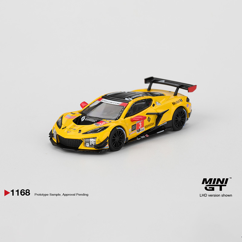 MINIGT 1:64 雪佛兰克尔维特Z06 GT3.R#3 赛车 合金汽车模型 1168