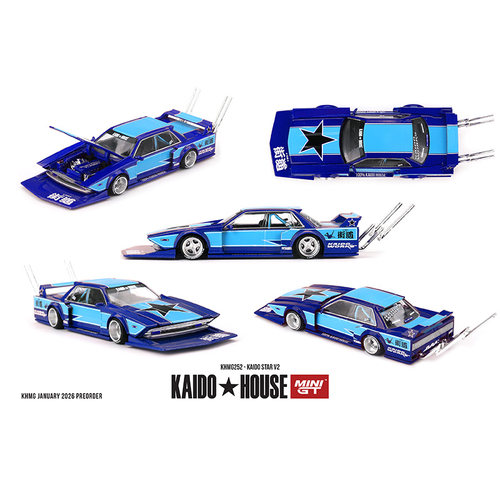 Kaido House + MINIG 1:64 KAIDO STAR V2街道宽体爆改款车模 252
