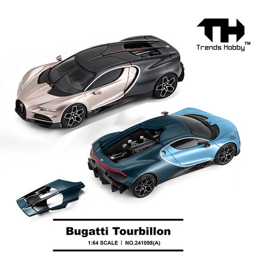 TH 1:64 布加迪陀飞轮 Bugatti Tourbillon 开盖版 合金汽车模型