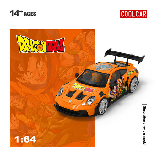 CC 1:64 保时捷992 GT3 RS 皮卡丘 海贼王 龙珠 涂装合金汽车模型