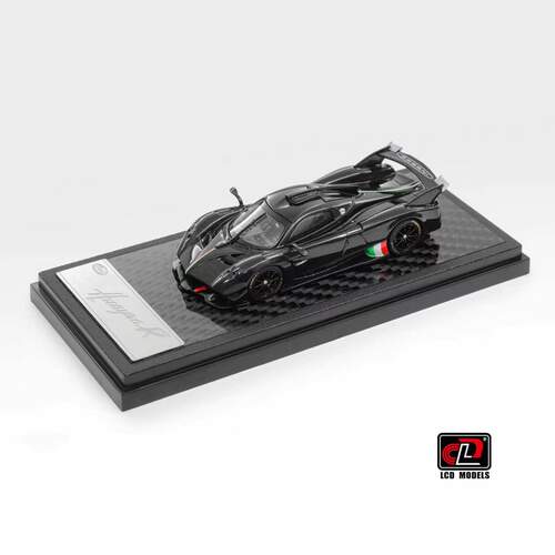 LCD 1:64 帕加尼Pagani 花雅Huayra R 亮光碳黑 仿真合金汽车模型