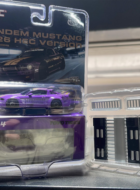 MM 1:64 道奇野马肌肉车PANDEM HEC北展限定 紫 仿真合金汽车模型