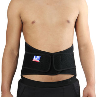 LP护腰加压式腰带773加压钢条支撑腰部运动护具体育健身保暖羽球