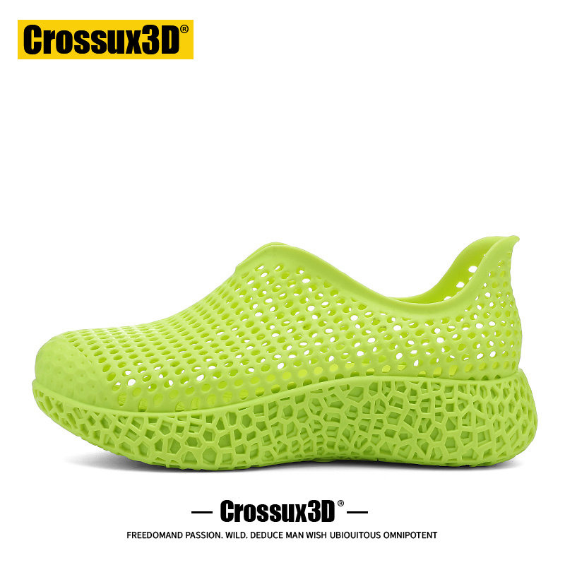 Crossux3D打印洞洞鞋男款2026新款夏季凉鞋男生耐磨毒液凉拖鞋女
