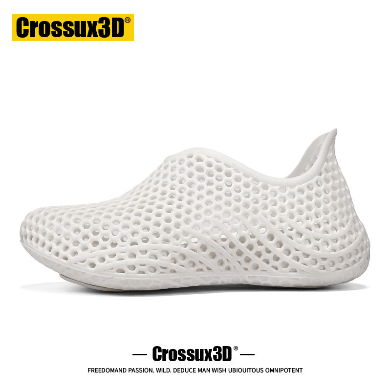 Crossux3D打印洞洞鞋男款2026新款夏季凉鞋男生防滑毒液凉拖鞋女