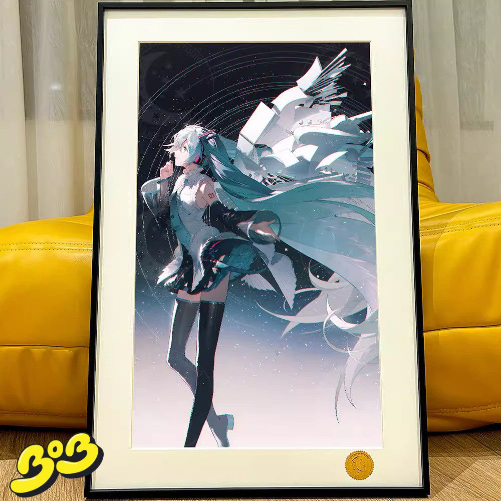 【BOB2】代购现货 星空 歌姬初音 MIKU公主殿下甩葱歌 装饰画