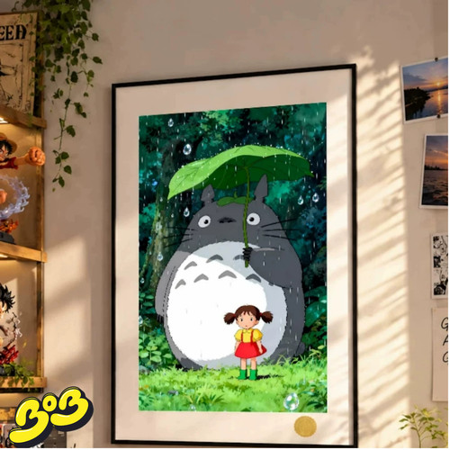 【BOB2】现货 星空 撑伞龙猫 隔壁的特特罗草壁米大卷次子 装饰画