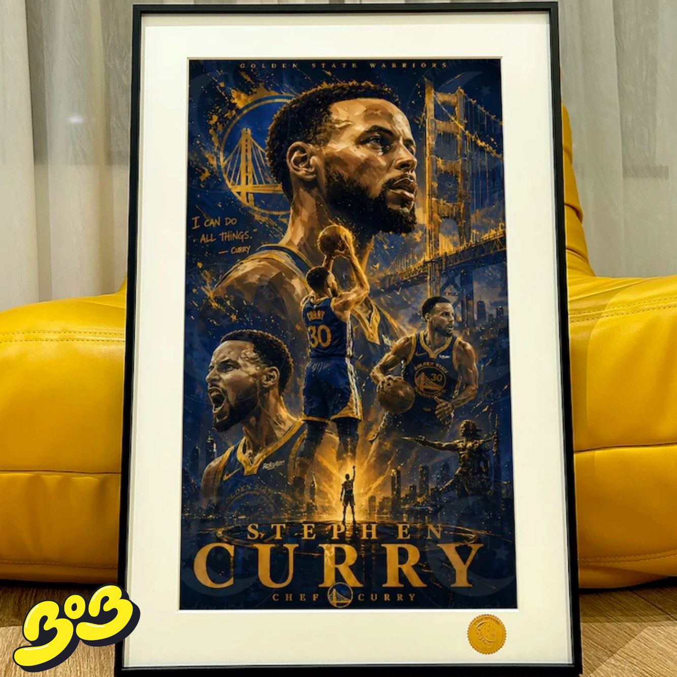 【BOB2】代购现货 星空 王朝库里 CURRY萌神三分王金州 装饰画
