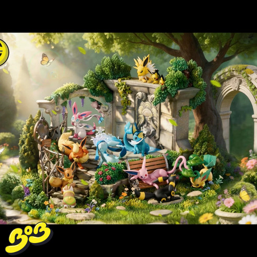 【BOB2】订金 月影殿 温馨花园场景 全形态 伊布家族 YYWXYB 雕像