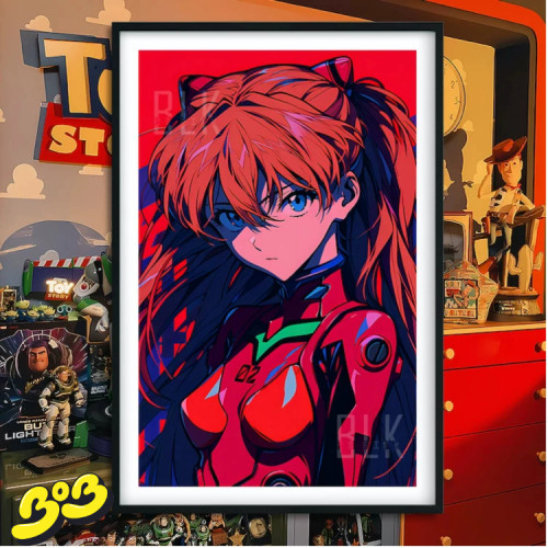 【BOB2】现货 巴洛克 红色明日香 天鹰战士绫波丽初号机 装饰画