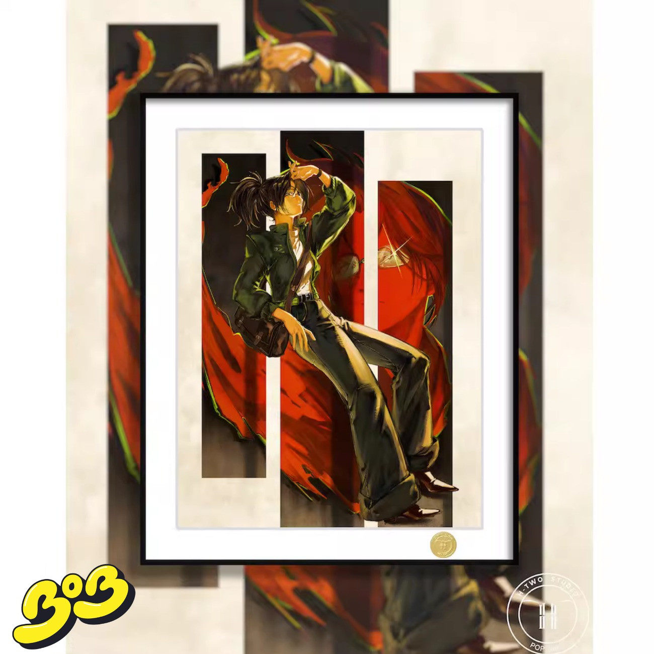 【BOB2】代购现货 H2工作室 韩吉佐耶 利威尔艾伦调查兵团 装饰画