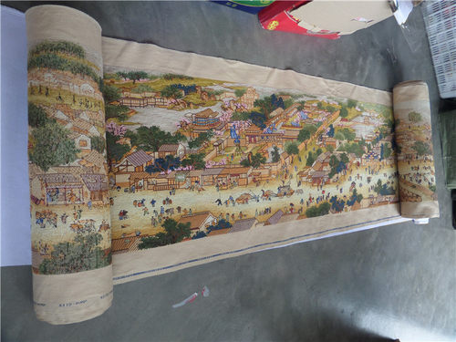 定制十字绣 22米清明上河图十字绣成品纯手工 出售绣好的 - 封面