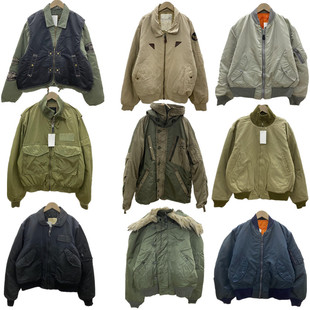 古着vintage美国制MA1空军飞行服百搭棒球服夹克宽松男女外套冬F7