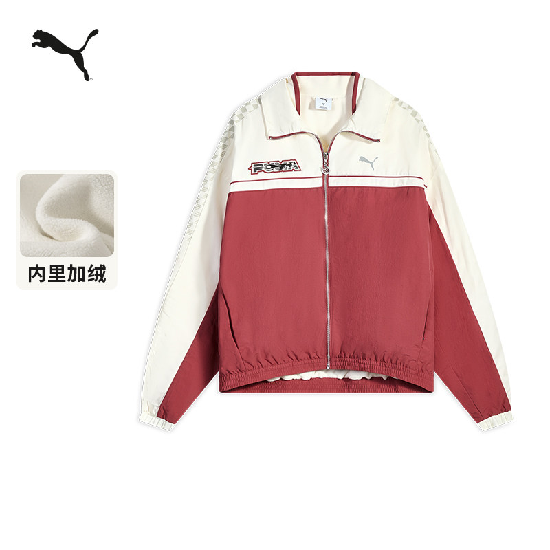 防风拒水加绒T7运动外套男女PUMA彪马假两件赛车红休闲夹克636082,运动服/休闲服装,运动茄克/外套,淘宝优惠券,粉丝福利购,淘宝优惠卷