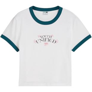 修身短款BABYTEE短袖T恤女款PUMA彪马官方新款夏季休闲上衣629069