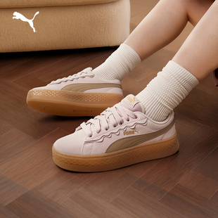 百亿|复古增高厚底松糕鞋小白板鞋女PUMA彪马夏季PLATFORM 406748