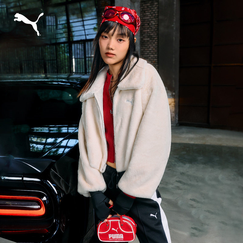 保暖宽松加厚仿皮草短款休闲外套女PUMA彪马官方新款冬夹克636172,运动服/休闲服装,运动茄克/外套,淘宝优惠券,粉丝福利购,淘宝优惠卷