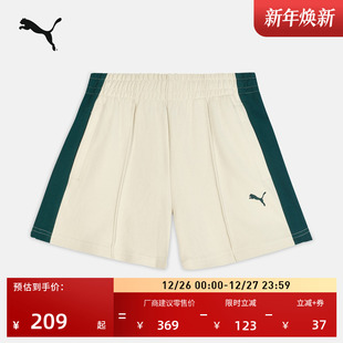 休闲三分裤 复古经典 秋季 女PUMA彪马官方新款 634781 T7拼色运动短裤