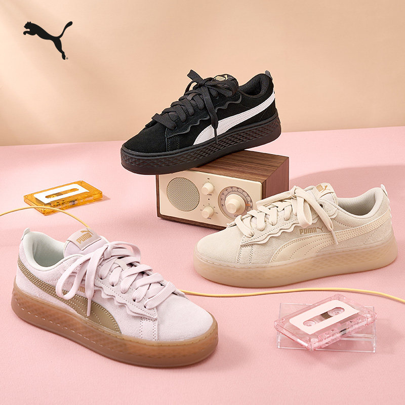 复古增高厚底松糕鞋板鞋女PUMA彪马冬季运动休闲鞋PLATFORM406748