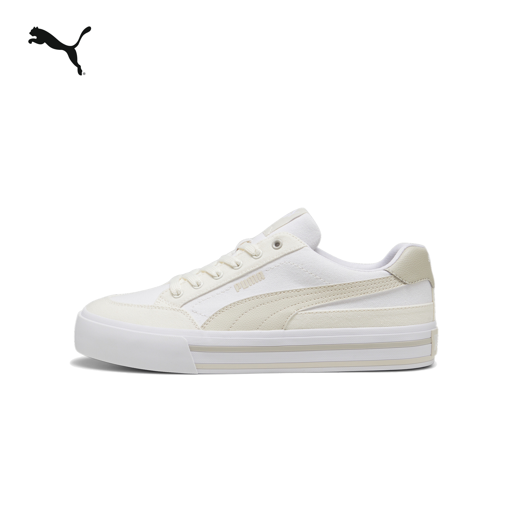 网球风复古帆布小白鞋PUMA彪马