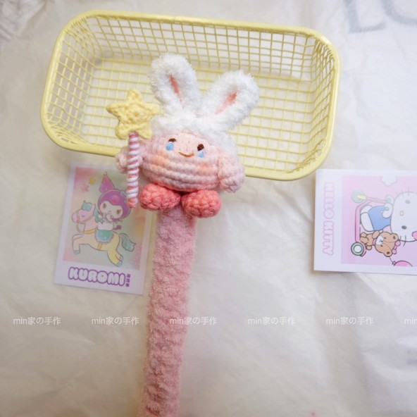 适用于苹果pencil益博思华为毛绒手工编织星之比卡电容笔套通用