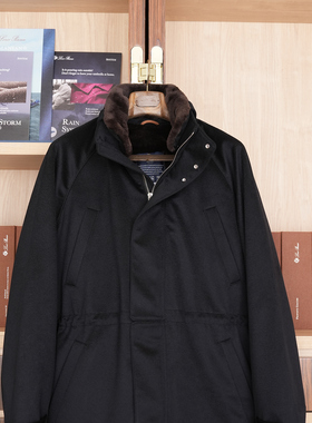 BNF秋冬滑雪服防水防雨羊绒真皮毛一体男装户外登山加厚皮草夹克