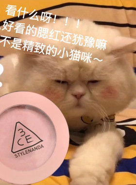 收藏送刷子~3ce腮红rose beige/monopink 裸妆日杂气色有防伪