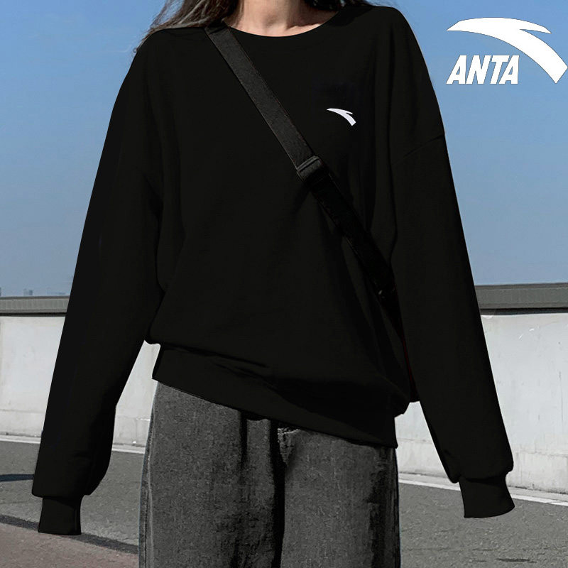 安踏卫衣女情侣2021秋季新款百搭宽松长袖休闲无帽学生运动服男士|ruв категории спортивный костюм/досуг одежды, спортивный свитер/свитер - от Buy2taobao.com для оказания профессиональной услуги покупки агента Taobao