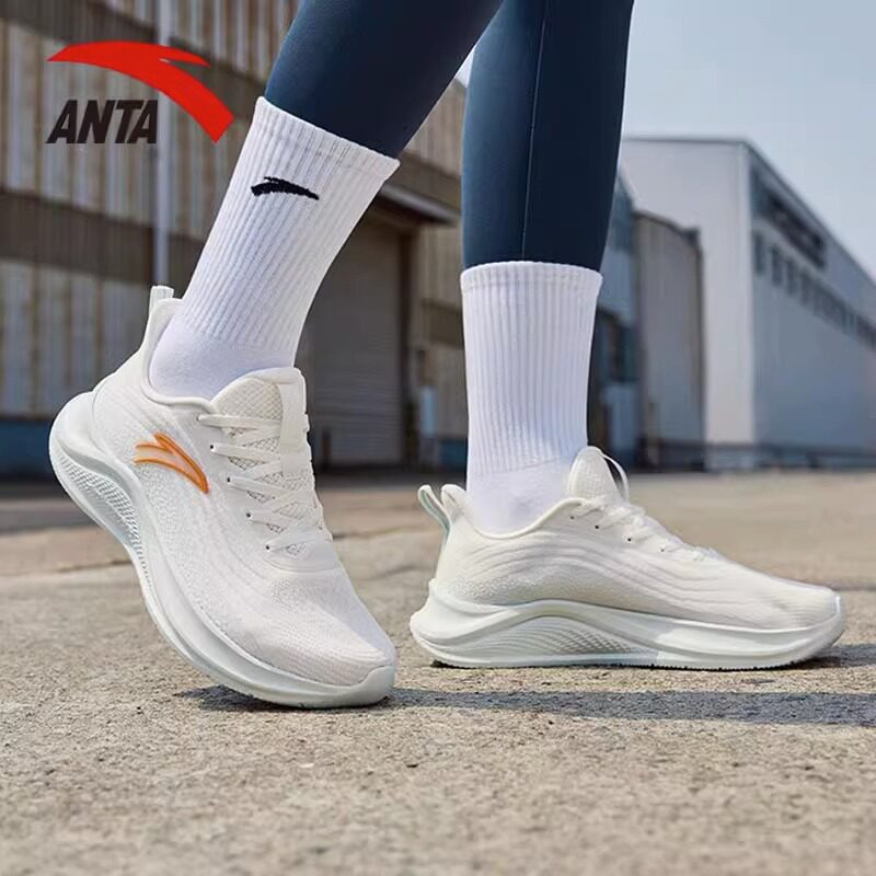 安踏跑步鞋女鞋轻质网面透气运动鞋夏季软底氢跑网球训练专业跑鞋