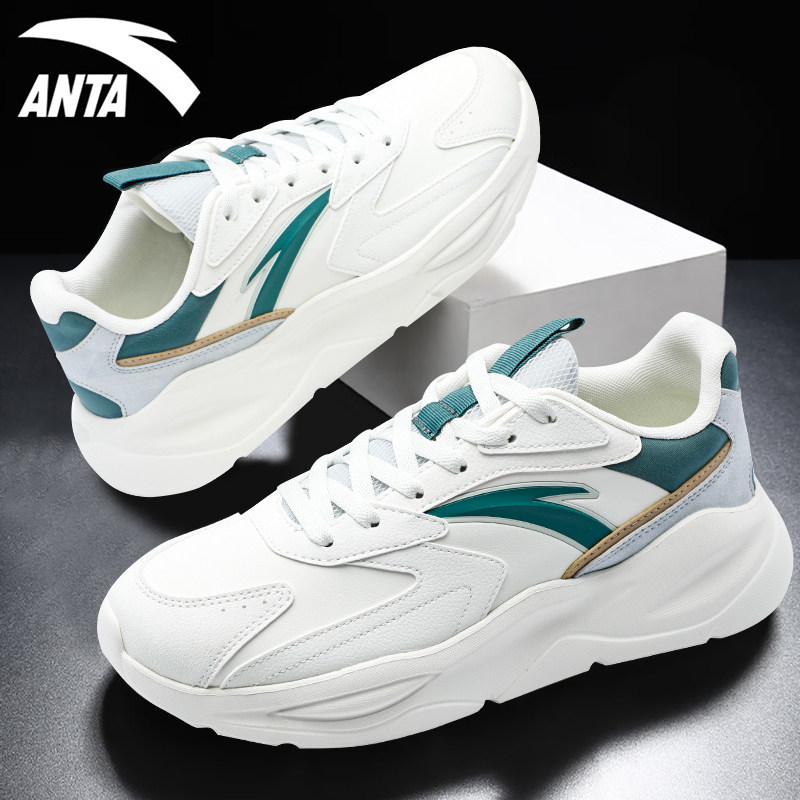 安踏休闲鞋男鞋2025冬季新款官方正品软底学生减震百搭运动鞋男款