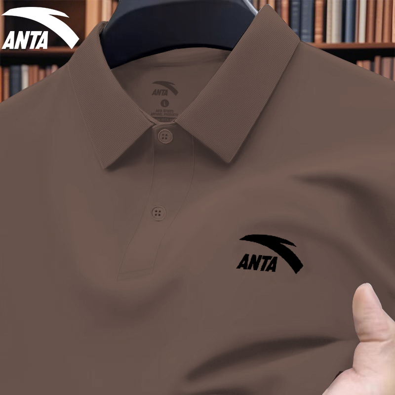 安踏短袖t恤男polo衫翻