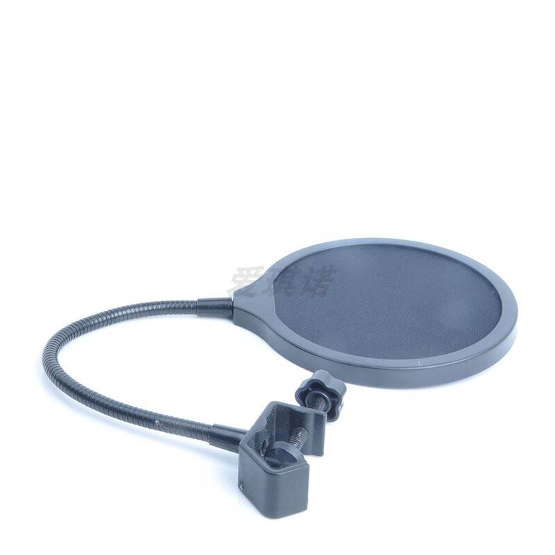 中号尼龙网纹防喷罩话筒支架金属软管整流网黑色放喷网