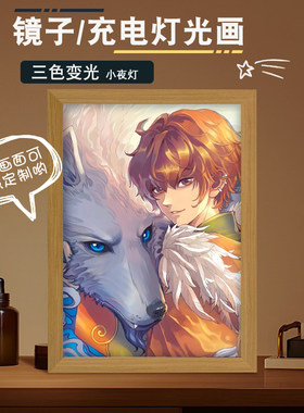 亚瑟唐晓翼埃克斯西镜子灯光画