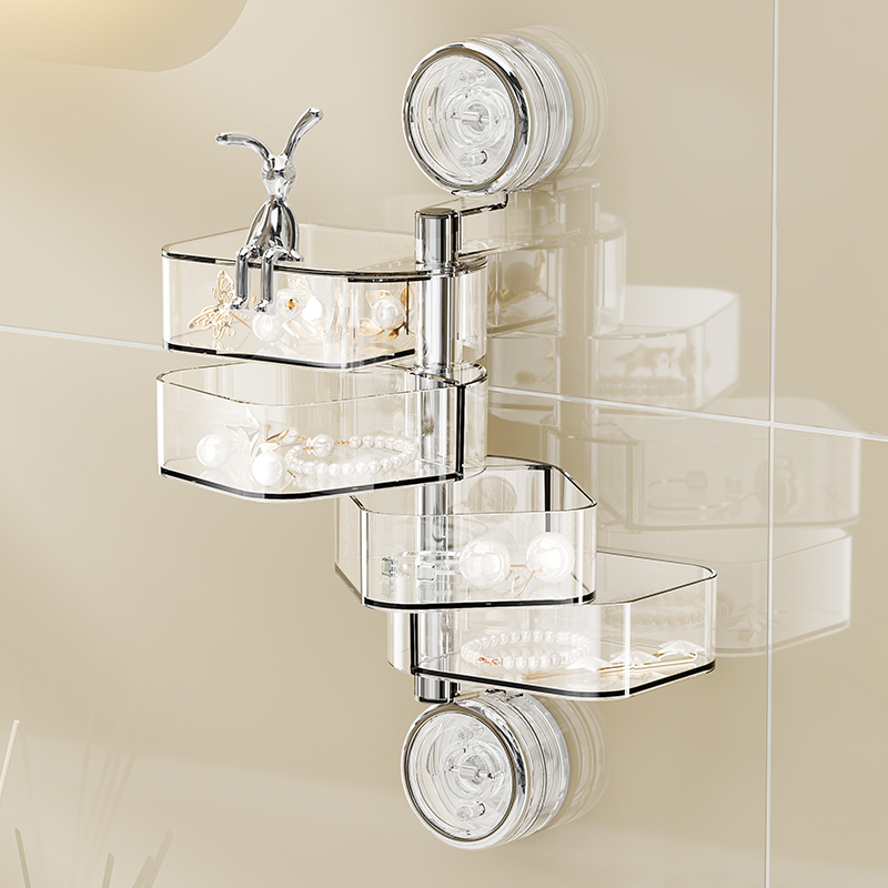 2024新款吸盘旋转首饰收纳盒