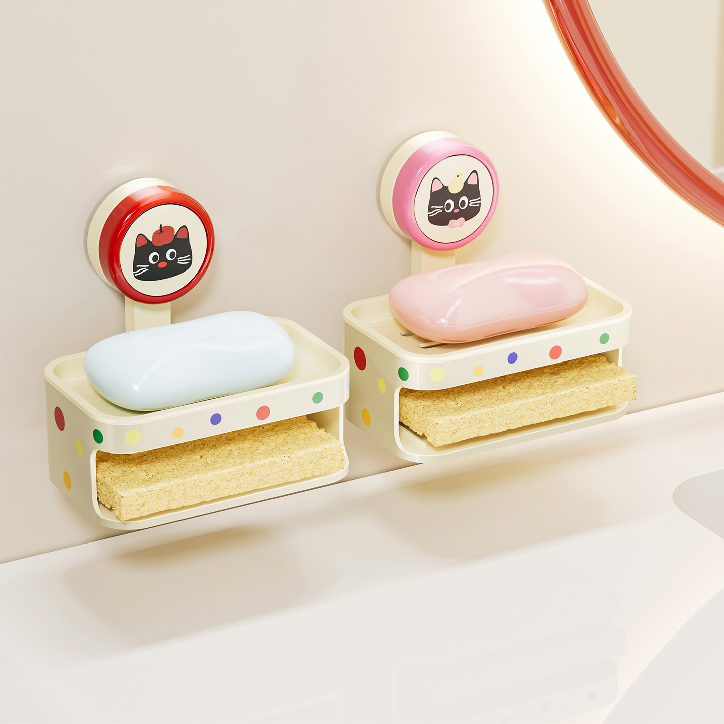 【2025新款】吸盘肥皂盒