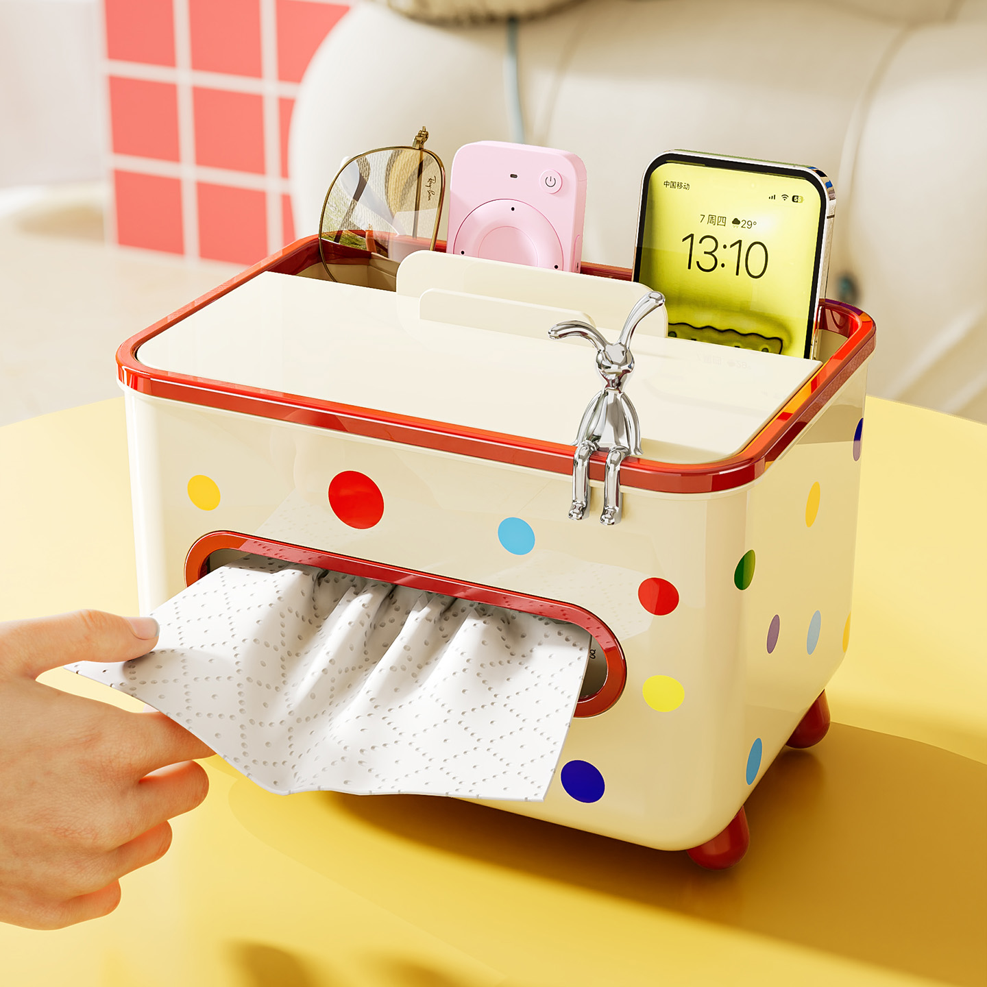 【2025新款】客厅桌面纸巾盒