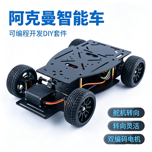 主动差速舵机转向阿克曼智能小车