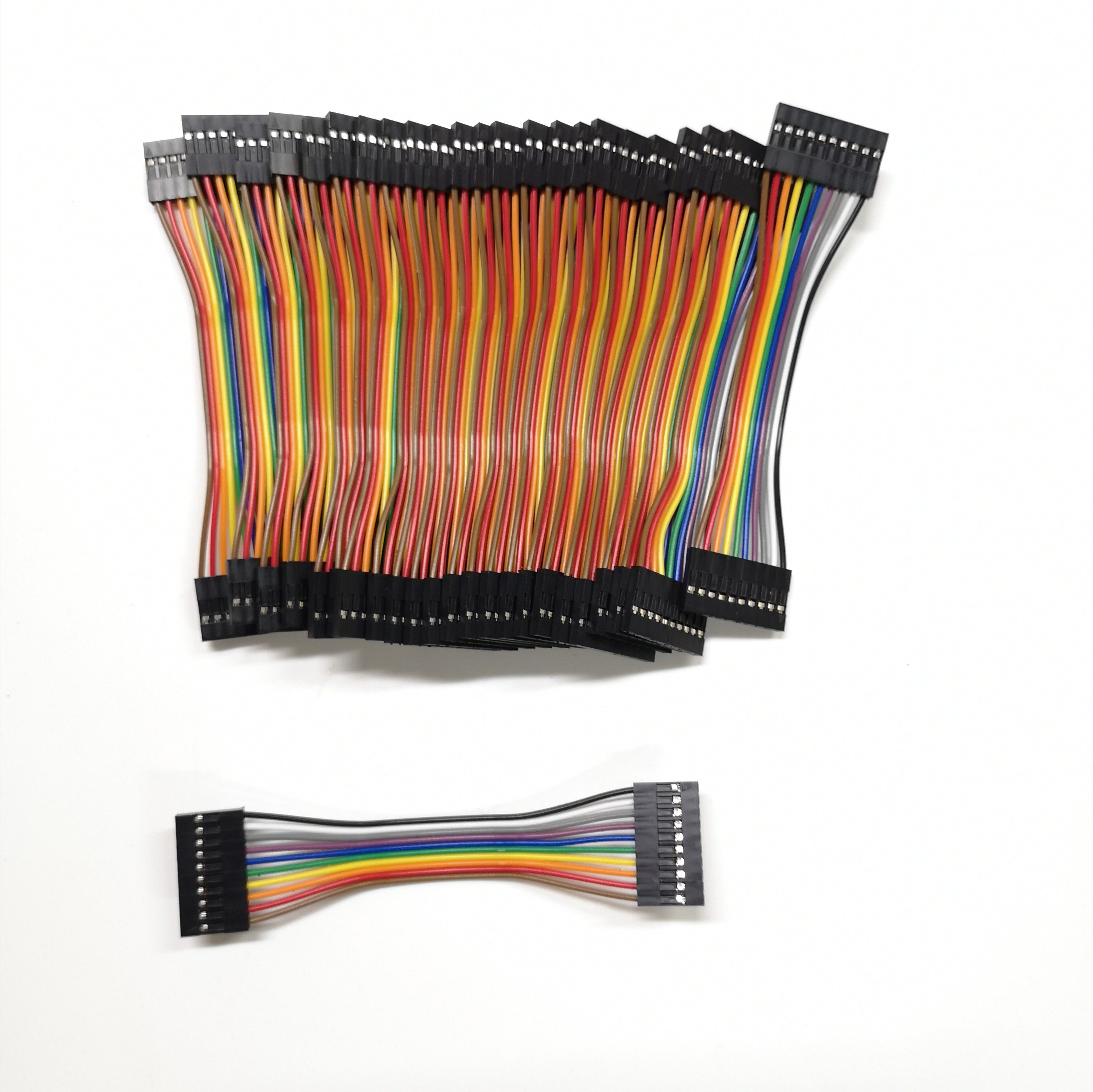 10cm杜邦线 双母头 10p-10p   10pin一根  杜邦头10位