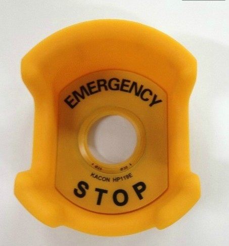 22mm急停开关防护罩按钮开关防护座KEG12Y黄色，不包含警告牌