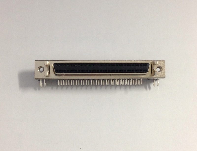 热卖台湾孟莱司特SCSI 68PIN 90度弯脚 DB型母座 焊板式 SCSI设备