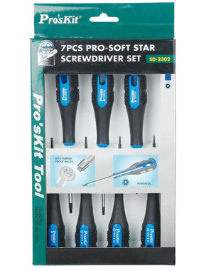 台湾宝工 螺丝刀组套装SD2302 双色软柄起子组(T型7支组)+